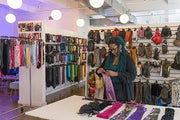 Handmade gloves in progress at Wing & Weft’s New York studio